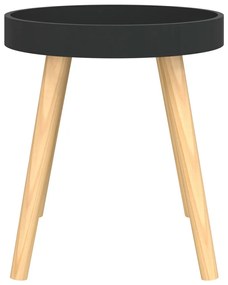 Masuta laterala, negru,38x38x40cm lemn prelucratlemn masiv pin 1, Negru