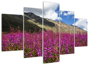 Tablou sceneriei cu lunca montană (150x105 cm)