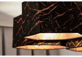 Lustră aplicată Duolla ROLLER TRIO HEX 3xE27/15W/230V negru/cupru