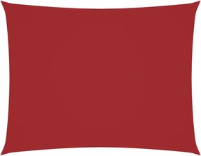 vidaXL Parasolar, roșu, 3,5x5 m, țesătură oxford, dreptunghiular