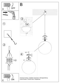 Lustră Nice Lamps Bianco 30, alb