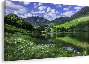 Tablou - Peisaj cu un lac (90x60 cm)