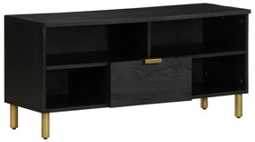 4017664 vidaXL Dulap TV, negru, 100x33x46 cm, lemn prelucrat