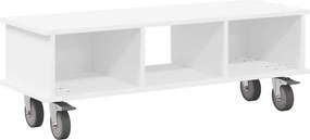 vidaXL Support TV Alb 100 x 35 x 35 cm Lemn compozit