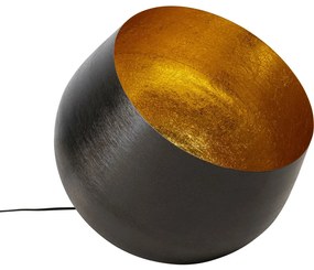 Lampa de podea neagra Apollon Smooth Ø50 cm