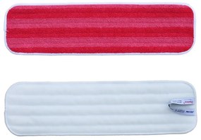 Mop premium cu velcro, 47 cm - microfibră, roșu