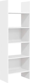 vidaXL Bibliotecă, alb, 60x35x180 cm, lemn prelucrat