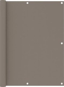 vidaXL Paravan de balcon, gri taupe, 120x600 cm, țesătură oxford