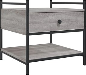 vidaXL Măsuță de cafea, gri sonoma, 50x50x50 cm, lemn compozit