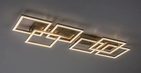Rabalux 71499 - Plafonieră LED dimabilă FATMA 40W/230V 3000-6500K 33x100 cm aurie+telecomandă
