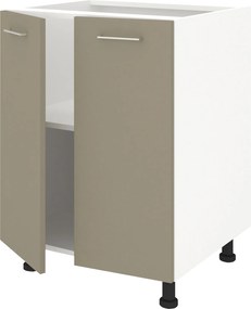 Corp Baza Lecce, 2 Usi, Taupe/Alb, 60 x 50 x 80 cm