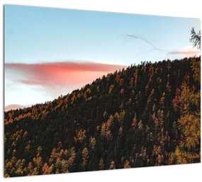 Tablou pe sticlă - Zori de zi (70x50 cm)