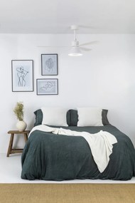 Lustra cu Ventilator si telecomanda AMELIA L CONE LED alb