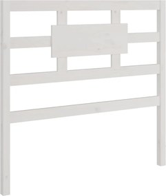 vidaXL Tăblie de pat, alb, 95,5x4x100 cm, lemn masiv de pin