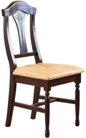 Scaun lemn masiv clasic Heritage cu Spătar cu Lira, 47 × 55 × 98 cm