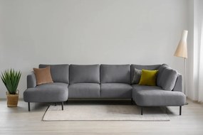 Colțar gri închis (cu colț pe partea dreaptă/în formă de "U") Hero – Scandic