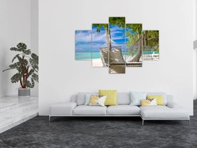 Tablou - Hamac pe plajă (150x105 cm)
