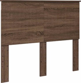 vidaXL Tăblie cap cu headboard Stejar închis 135 cm Lemn compozit