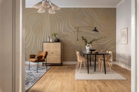 Tapet Topographic, Beige, Rebel Walls