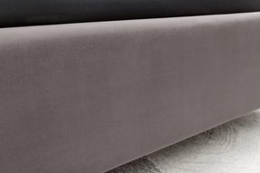 Pat dublu tapitat design modern Sixties 160x200cm, gri inchis A-6540995 VC