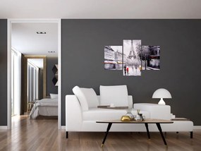 Tablou - Pictură în ulei, Paris (90x60 cm)