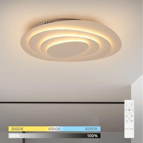 Brilagi - Plafonieră LED MODERN MINI, 48W, 230V, 3000/4000/6000K, cu telecomandă