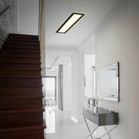 Plafonieră LED CADRE LED/22W/230V 58,2x20,2 cm neagră Briloner 7365-015
