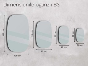 Oglindă cu ramă B3 48×80