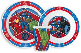 Avengers Army set de masă, set de plastic micro, cu pahar 260 ml