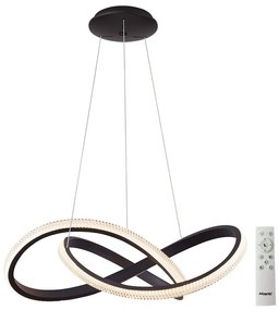 Lustră LED dimabilă pe cablu INFINITY LED/80W/230V negru Azzardo AZ5096 + telecomandă