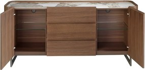 Comoda deosebita design LUX Walnut-Marble