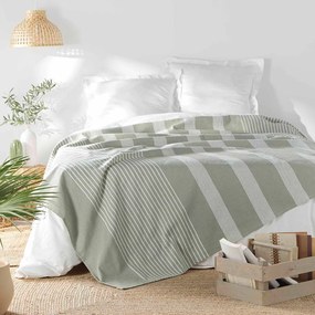 Cuvertură verde 240x260 cm Adele – douceur d'intérieur