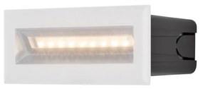Spot LED incastrabil scari / perete exterior IP65 Bosca alb 13,7cm