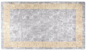 vidaXL Covor lavabil, gri, 190x300 cm, antiderapant