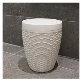 Coș pentru baie Addis Rattan Bath Bin Calico, 5 l, crem