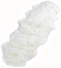 Blană de oaie Native Natural Double, 60 x 240 cm, alb