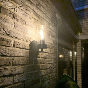 Lampă de perete exterioară modernă neagră - Rullo