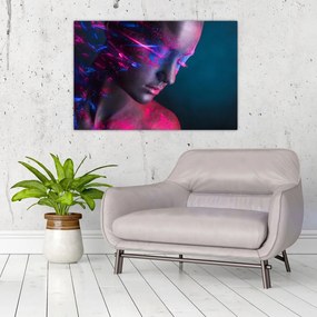 Tablou strălucitor a femeii (90x60 cm)