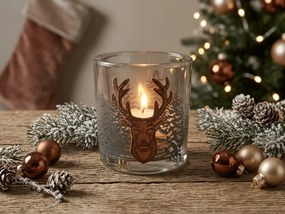 Suport pentru lumanari tip pastila FOREST DEER 8 cm