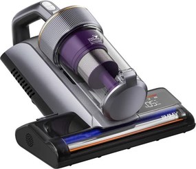 Aspirator anti-acarieni Jimmy BX8 Pro, 600 W, 0,5 l, 17 kPa, Pro-Brushroll, Sterilizare prin incalzire la 65 °C, Ultrasunete, UV, Ioni negativi, Filtrare in 6 etape, Gri/Violet