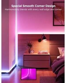 Bandă de colț Govee Neon MATTER LED 5m RGBIC Wi-Fi