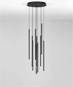 Lustra LED suspendata design minimalist STILVI 41W negru