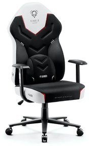 Scaun De Gaming Din Material Diablo X-Gamer: SNOW WHITE Diablochairs