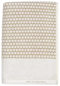 Prosoape albe/bej 2 buc. din bumbac 40x60 cm Grid – Mette Ditmer Denmark