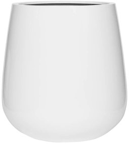 Ghiveci de flori Pax, alb lucios, dimensiuni multiple - PotteryPots mărimea: M - v. 46 cm, ⌀ 44 cm