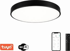 Plafonieră LED dimabilă Brilagi POOL SMART LED/60W/230V 50 cm Wi-Fi Tuya negru + telecomandă