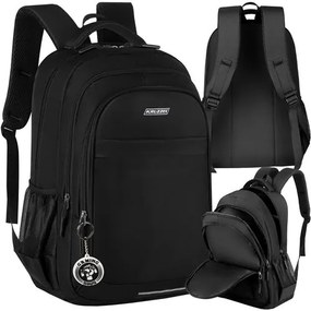Rucsac negru din material durabil - dimensiuni multiple Objem 22 L