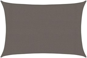 vidaXL Pânză parasolar, antracit, 3x4,5 m, HDPE, 160 g/m²