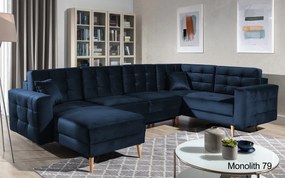 Colțar lemn masiv Formă U Extensibil Haga 320x202cm Personalizabil - Sawana 05