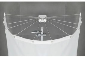 WENKO 23863100 - Suport de duș 96x72 cm oțel inoxidabil/alb